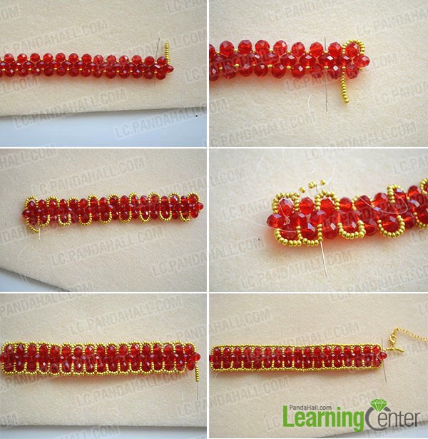 weave seed beads around the main part