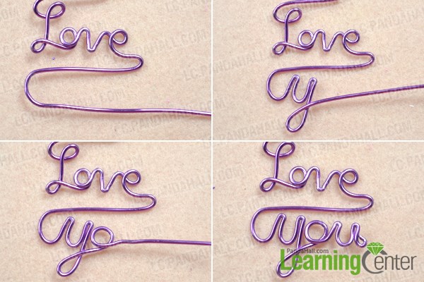 Wrap the love letter for the DIY personalized necklace