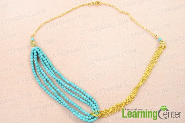 finish turquoise chain necklace
