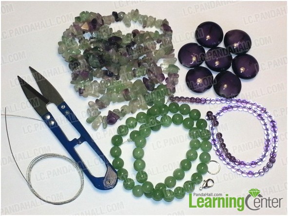 materials needed in weaving beaded bracelets