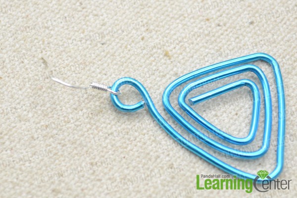 Step 2: attach ear hook to finish earrings