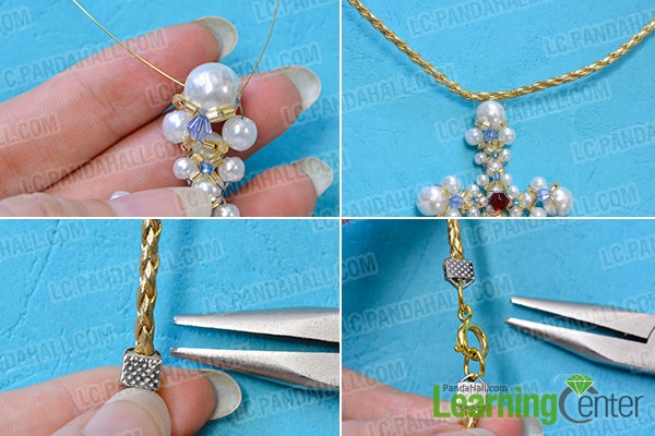 make the rest part of the pearl cross pendant necklace