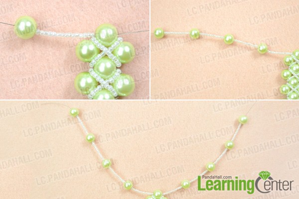 DIY multi strand pearl necklace