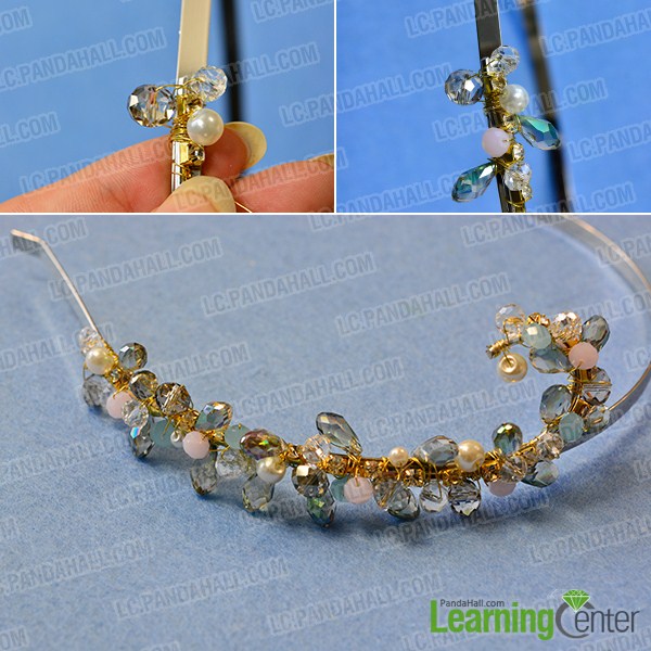 make the second part of the bling beaded headband