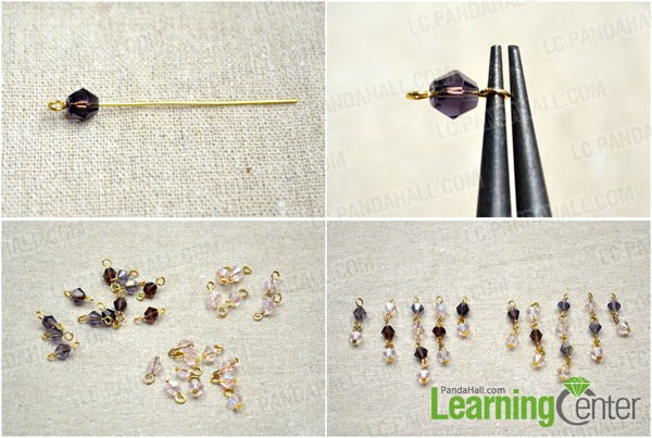 make beaded links and dangles for the rest part