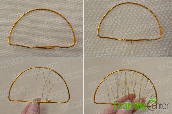 make a wire wrapped semi-circle