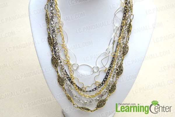 multi strand chain necklace