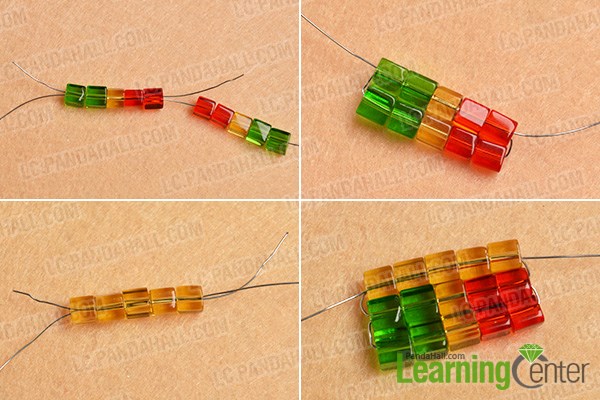 slide the cube glass beads