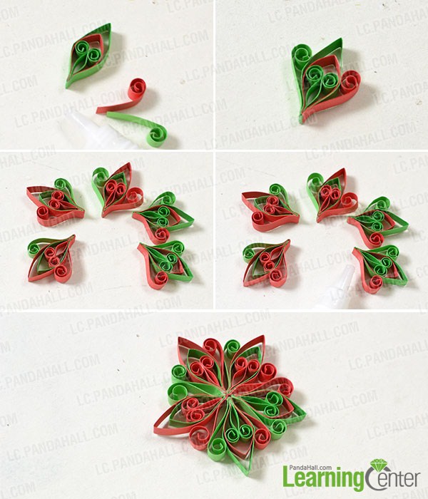make star quilled paper flower