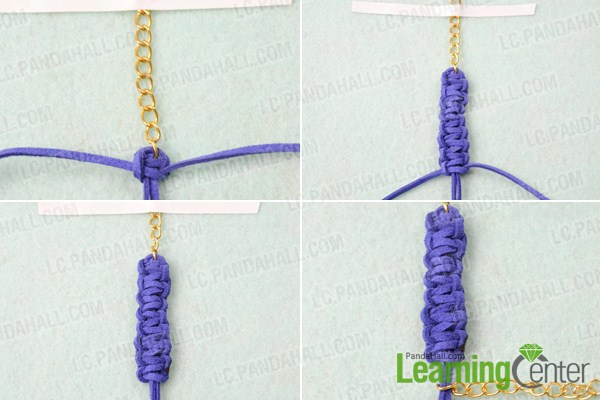 diy knot chain bracelet