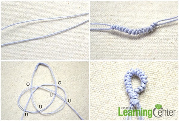make a closure loop for bohemian bracelet