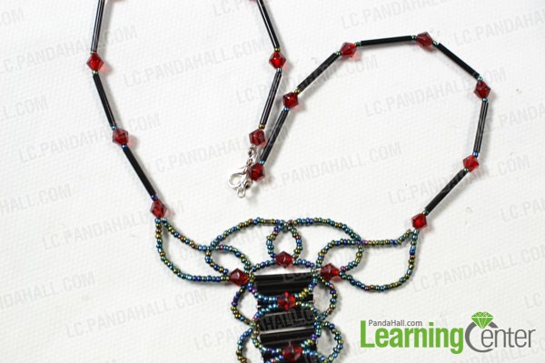 make the rest part of the vintage seed bead necklace4