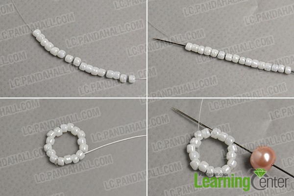 Make a seed beads loop
