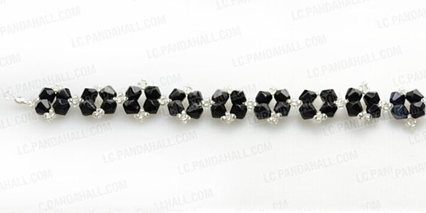 body of black glass bead bracelet