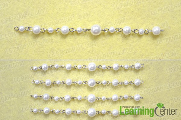 Make bead link chain for the latest long layered pearl necklace design