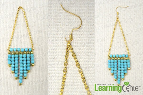  Finish turquoise statement earrings