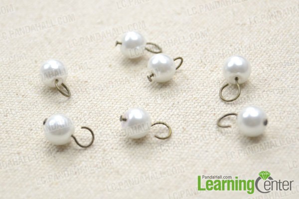 Make 7 pearl bead dangle