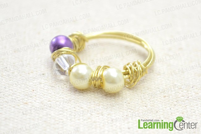 The final look of the pearl ring