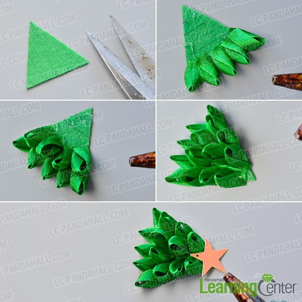 Make a basic ribbon Christmas tree