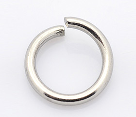 304 Stainless Steel Open Jump Rings, Stainless Steel Color, 6x0.7mm 
