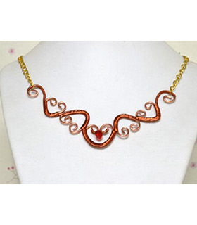 New Way in Making Heart Shaped Wire Wrapped Necklace
