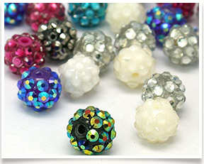 Chunky Resin Rhinestone Beads, Resin Round Beads, Mixed Color, 12mm, Hole: 3mm