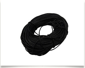 Cowhide Leather Cord, Leather Jewelry Cord, Black, Size: about 1mm in diameter