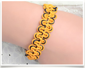 How to Make a Double Wave Friendship Bracelet with Wax Cord