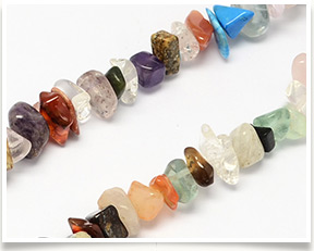 Mixed Natural Gemstone Bead Strands, Chip, Mixed Color, 4~10x4~6x2~4mm, Hole: 1mm; about 320pcs/strand