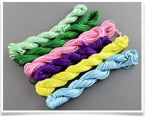 Nylon Thread For Jewelry Making, Mixed Color, 1mm; about 250m/bag