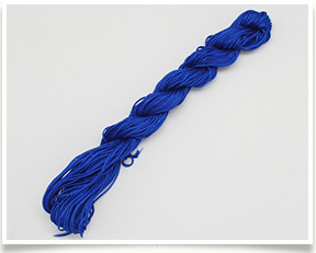 Nylon Thread, Nylon Jewelry Cord for Custom Woven Bracelets Making, Blue, 1mm; about 240m/bag