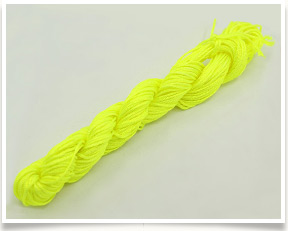 Nylon Thread, Nylon Jewelry Cord for Custom Woven Bracelets Making, Yellow, 1mm; about 240m/bag