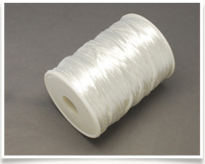 Nylon Thread, WhiteSmoke, 2mm; about 92yards/roll