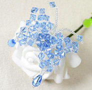 Pandahall's Free Tutorial on Making a Beaded Blue Butterfly Brooch
