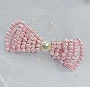 How to Make Your Own Stitch Pink Beaded Hair Bows Tutorial