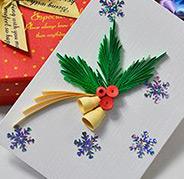 Pandahall Tutorial on How to Make a Quilling Paper Christmas Card