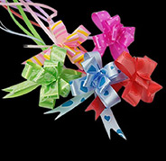 Handmade Elastic Packaging Ribbon Bows, Nice for Packing Decorations, Mixed Color, 70mm 
