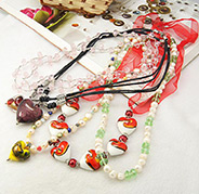 Fashionable Necklaces, Vary in Materials and Colors, Mixed Color