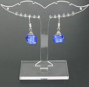 Plastic Earring Display Stand, Jewelry Display Rack, Jewelry Tree Stand, 3cm wide, 8cm long, 8.1cm high 
