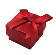 Cardboard Ring Boxes, Mother's Day Gift Box, Square, Red, 4.5x4.5x3.3cm 