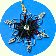 How to Make Christmas Quilling Paper Snowflakes