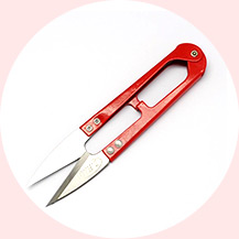 Stainless-Steel Scissors, Red, 110x24x10mm 