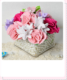 How to Make a Felt Carnation Flower Bouquet for Mother's Day