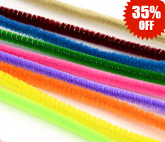 11.8" Christmas Tinsel Decoration DIY Chenille Stem Tinsel Garland Craft Wire, Mixed Color, 300x5mm
