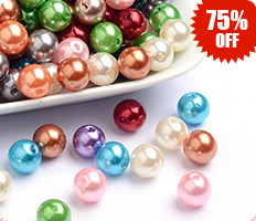  Colorful Acrylic Beads, Imitation Pearl Style, Round, Mixed Color, 10mm, Hole: 2mm; about 1000pcs/500g 
