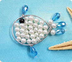 Instructions on Making Marine Style Beaded Fish for Kids