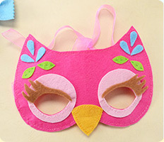 How to Make a Lovely Owl Felt Mask for Kids