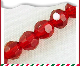 Glass Beads Strands, Faceted, Round, Red, about 8mm in diameter, hole: 1mm, about 40pcs/strand, 13