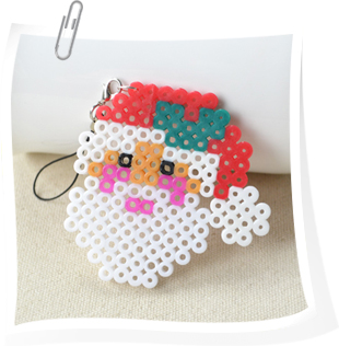 Christmas Hama Beads Designs on How to Make a Santa Claus Ornament