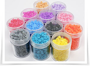 PE DIY Melty Beads Fuse Beads Refills for Kids, Mixed Color, 5x5mm, Hole: 3mm; about 200pcs/box